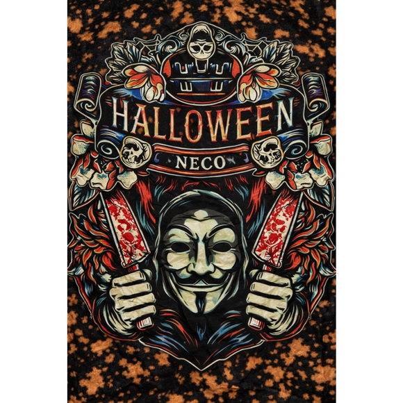 Gothic Bleach Dye Graphic Tee XL - Picture 3 of 7